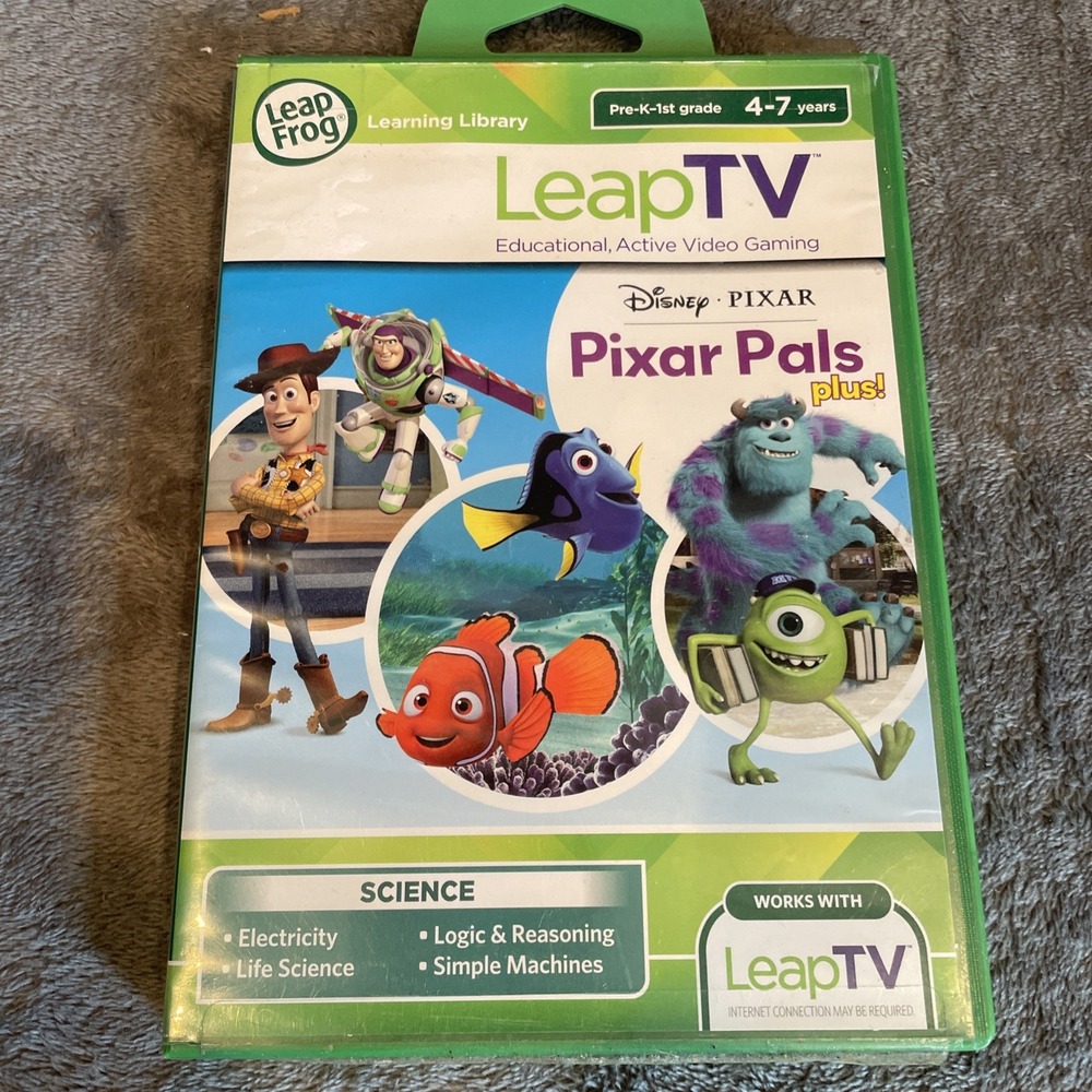 LeapFrog LeapTV Disney Pixar Pals Plus 4-7 Years Science Educational Game